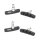 Bremsschuhe für V-Brake, Elvedes Aluminium, 2 Paar Spar Set in bester Qualität
