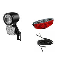 LED-Scheinwerfer schwarz, für E-Bike 6V-48V,Echte 30...