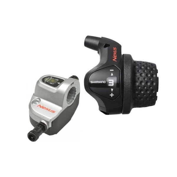 Shimano Schalthebel Nexus 3-Gang Nabenschaltung Revo Shift m. Klickbox und Zug