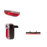 Aktionsset Trelock LED-Scheinwerfer LS 910 Prio 50 Lux, 6-12V + VIVO 6-36V für Gepäckträger Montage 80mm