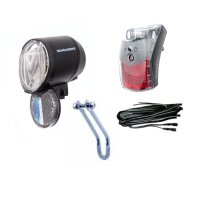 Aktionsset Trelock LED-Scheinwerfer LS 910 Prio 50 Lux,...