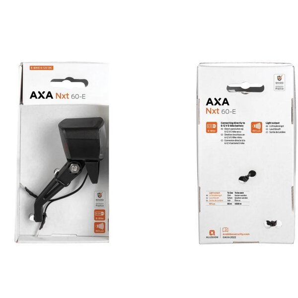 Axa NXT 45Lux  Scheinwerfer E-Bike 6-12V DC