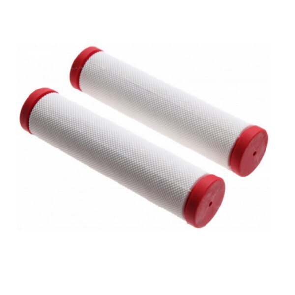 TOPEAK Road Griffe,weiß-rot,130/130mm,Noppenform,BLISTER