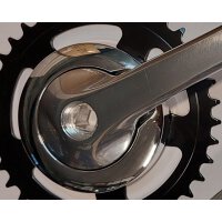 Kurbelgarnitur Aluminium,38 Zähne,4kant- JIS System,170 mm+Alu Poliert .Ligth EDITION