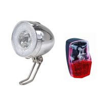 Retro LED-Scheinwerfer CHROM  + Amsterdam Led...