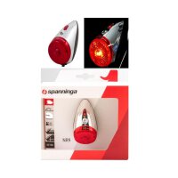 Retro Batterie Led Scheinwerfer Simson-Schwarz  + Retro Batterie Schutzblech Rücklicht Set