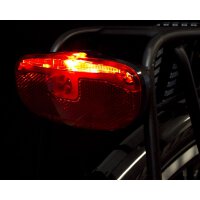 Rico LED Batterie Scheinwerfer + Spanninga Duxo Gepäckträger Led Rücklicht