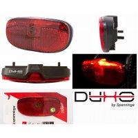 Rico LED Batterie Scheinwerfer + Spanninga Duxo Gepäckträger Led Rücklicht