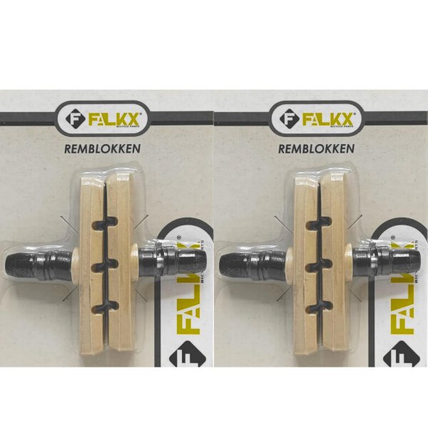 2Paar V-Brake Bremsbeläge 70mm,Creme