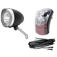Retro E-bike 40Lux Led Scheinwerfer + Pixeo Schuthblech...