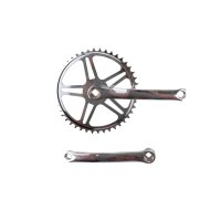 Retro Kurbelgarnitur 44T Silber SET,Chrom