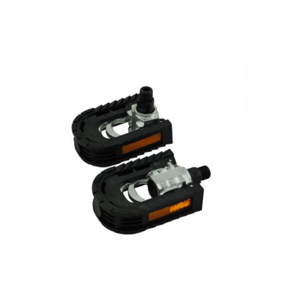 Klapprad Faltpedal Set,Standard 9/16 Gewinde,Reflektor