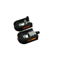 Klapprad Faltpedal Set,Standard 9/16 Gewinde,Reflektor