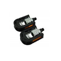 Klapprad Faltpedal Set,Standard 9/16 Gewinde,Reflektor