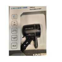 CEVISS LED-Scheinwerfer schwarz, für E-Bike 6V-48V, 100Lux