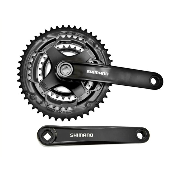 Shimano FC-TY30 48/38/28 Zähne, 6/7/8-fach Kurbelgarnitur, Schwarz