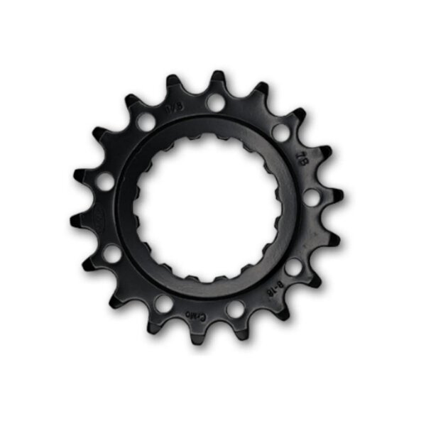 KMC Ritzel F Bosch Vorne 18Z Chromoly Schwarz 1/2x1/8"