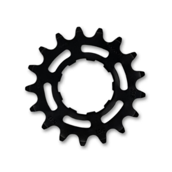 KMC-Ritzel R Enviolo schmales 17T-Hinterradritzel. Chromoly Schwarz 1/2x3/32.