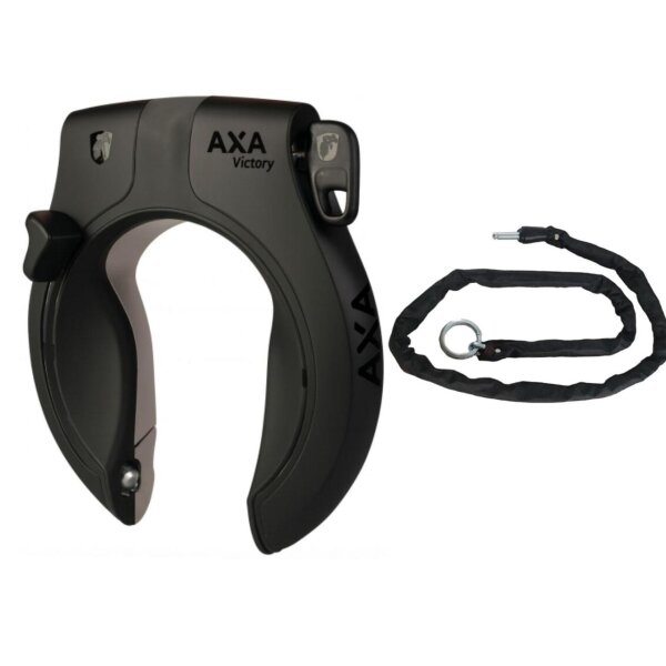 AXA VICTORY RINGSLOT ART-2,Schwarz + SAteckkette 100x5,5 Schwarz
