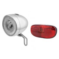Classik Chrom Batterie Led Scheinwerfer + Duxo Led...