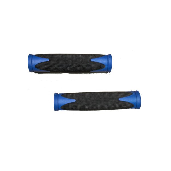 Velo D2Fahrradgriﬀe Länge130mm 2 Komponenten Mischung mit Gel blau-schwarz