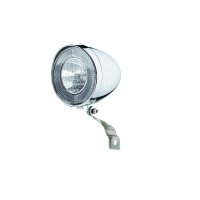 Scheinwerfer Retro LED Nabendynamo silber...