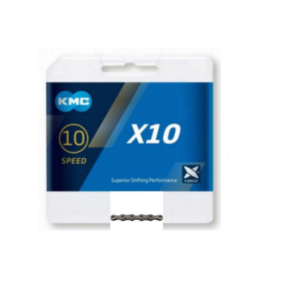 Kette KMC X10Fach Grau + XXSP: garantiert besonders verschleißfest