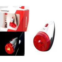 Retro CLASSICO LED-Scheinwerfer CHROM  + Retro Batterie Schutzblech Rücklicht Set inkl.Prüfzeichen